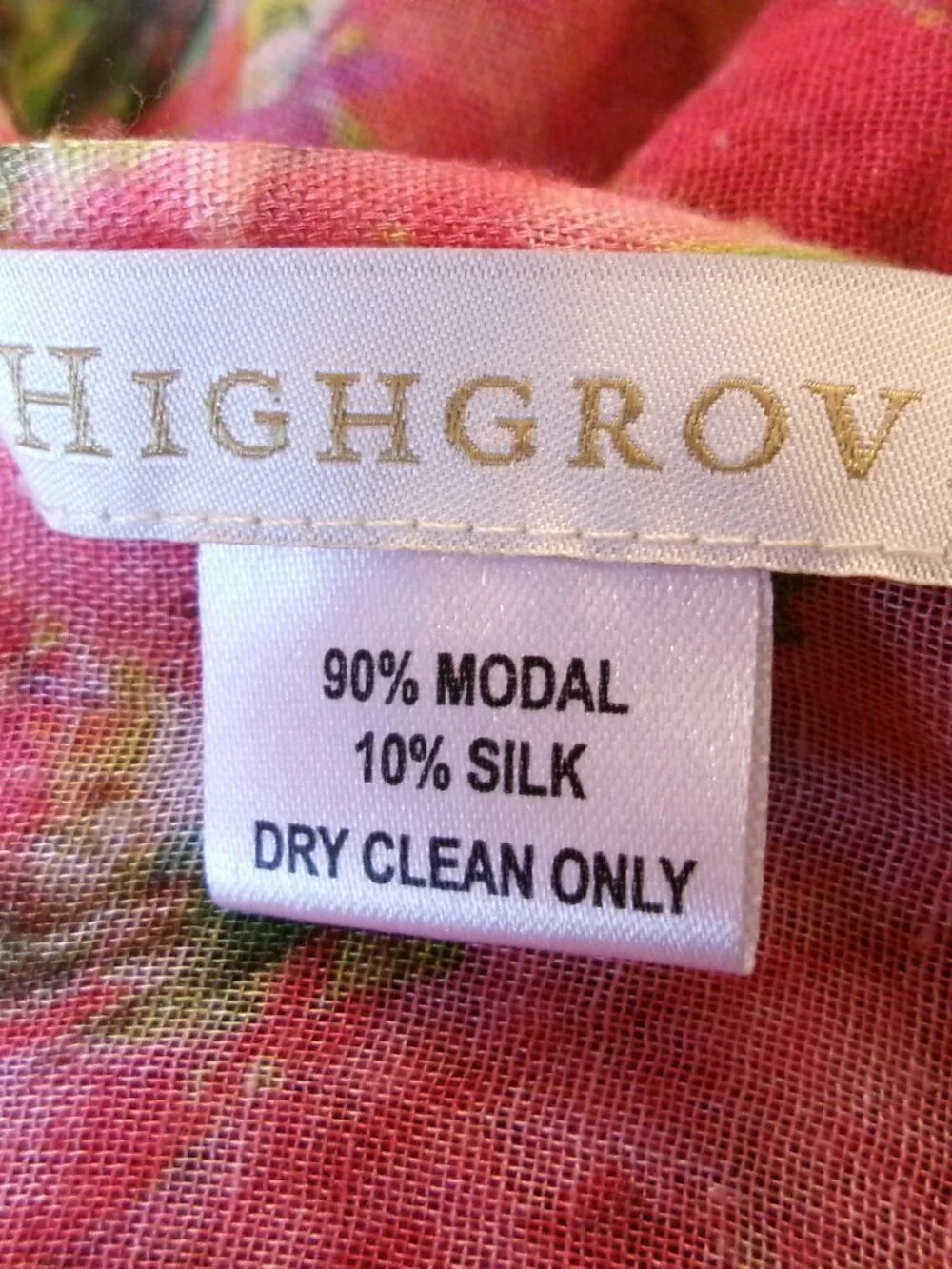 Highgrove royalty luxe silk blend autumn novelty cottage scarf / shawl